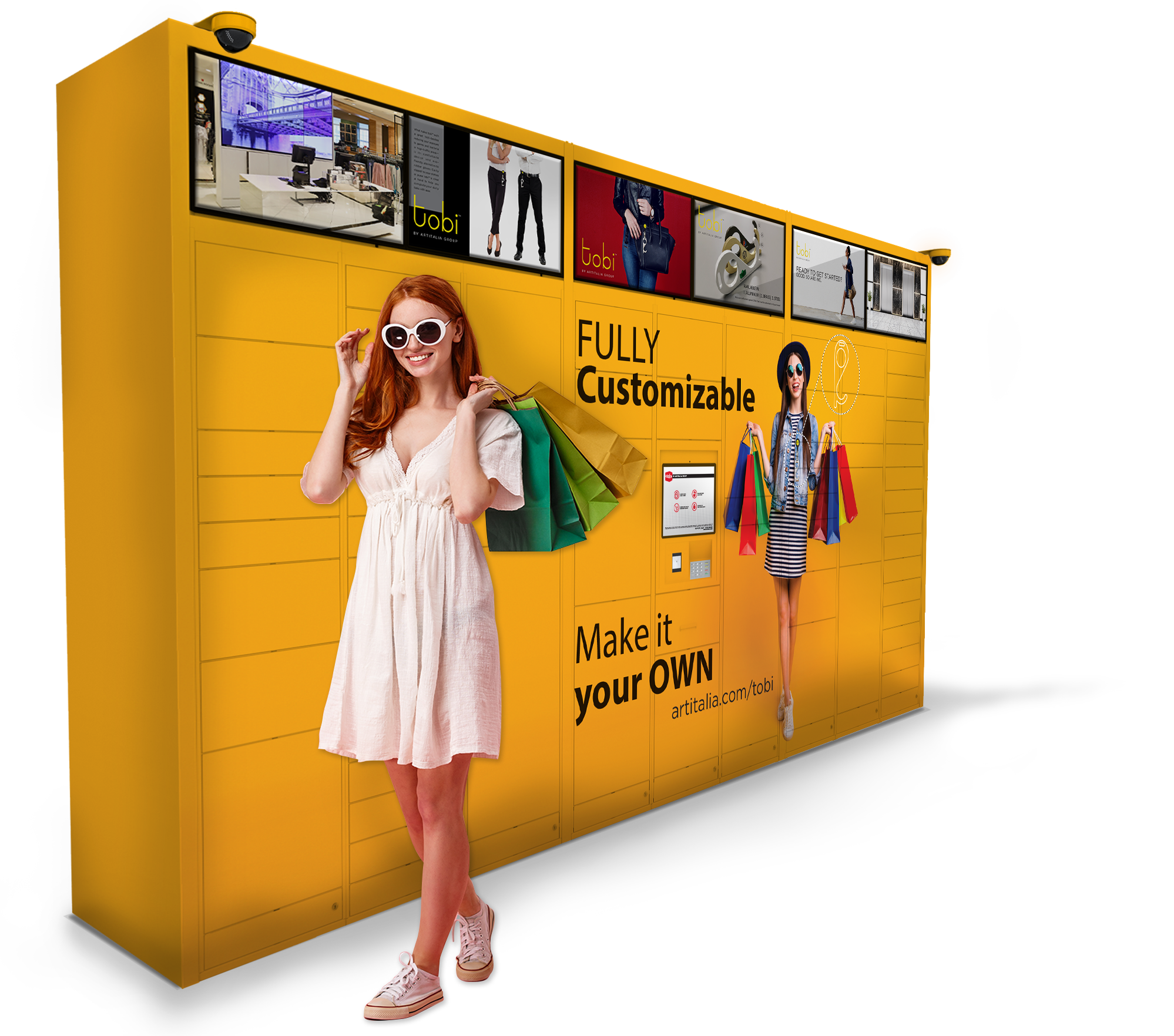 Yellow Smart Locker